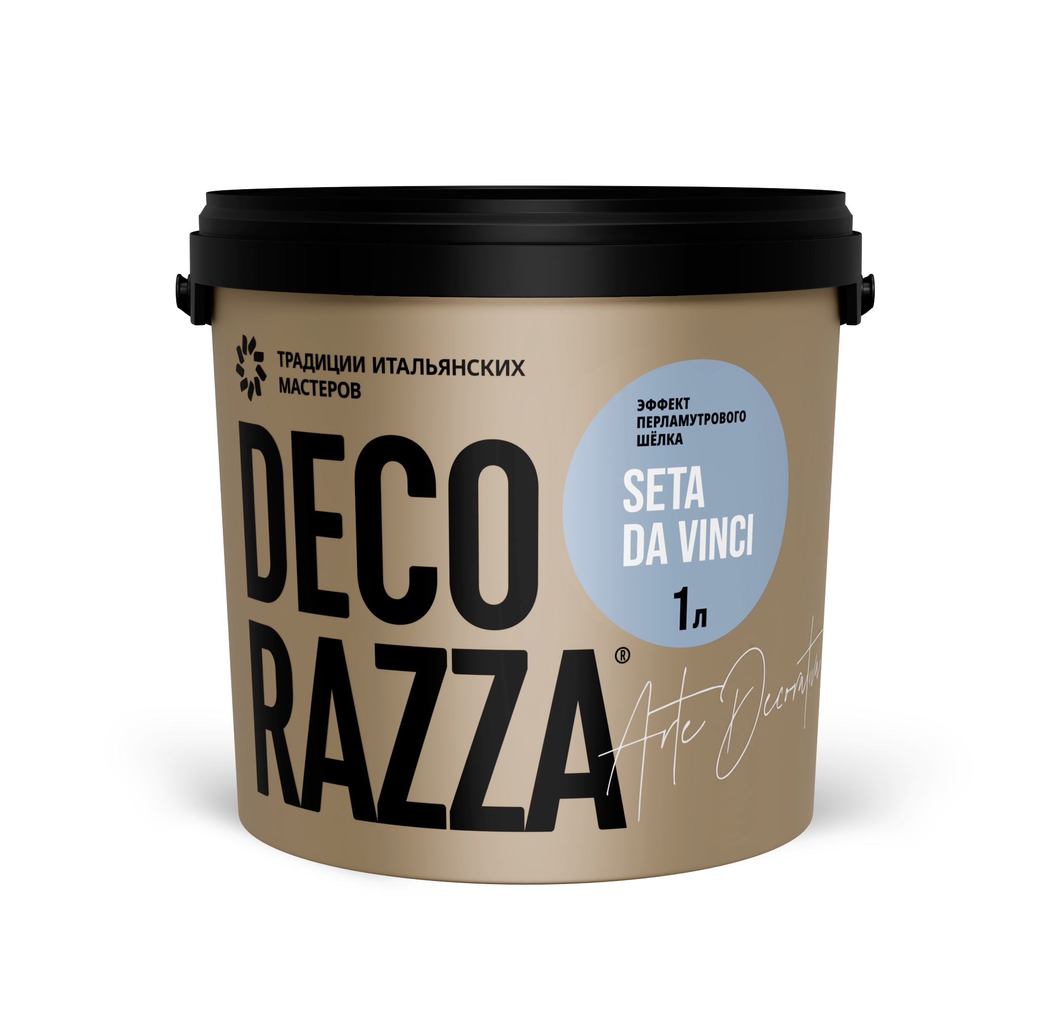Декоративное покрытие SETA DA VINCI Decorazza, Argento, 1 кг, Декораца Сета да винчи