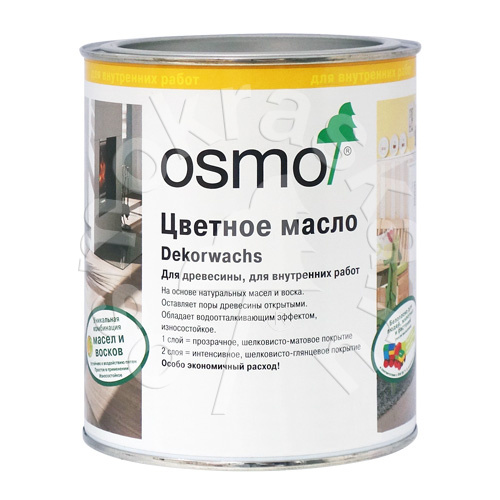 Цветное масло OSMO, цвет 3124 Dekorwachs, 0,75 л