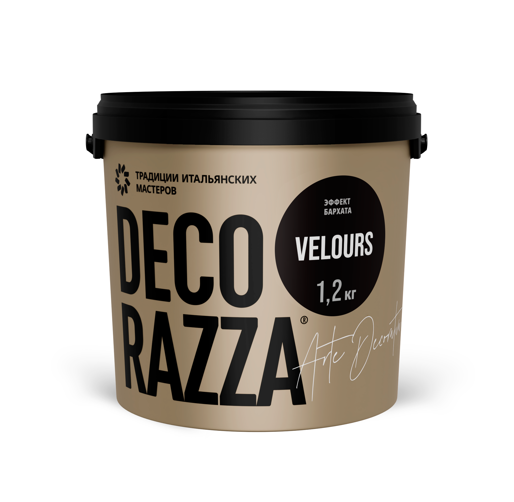 Декоративное покрытие VELOURS Decorazza, Argento, 1,2 кг, Декораца Велюрс