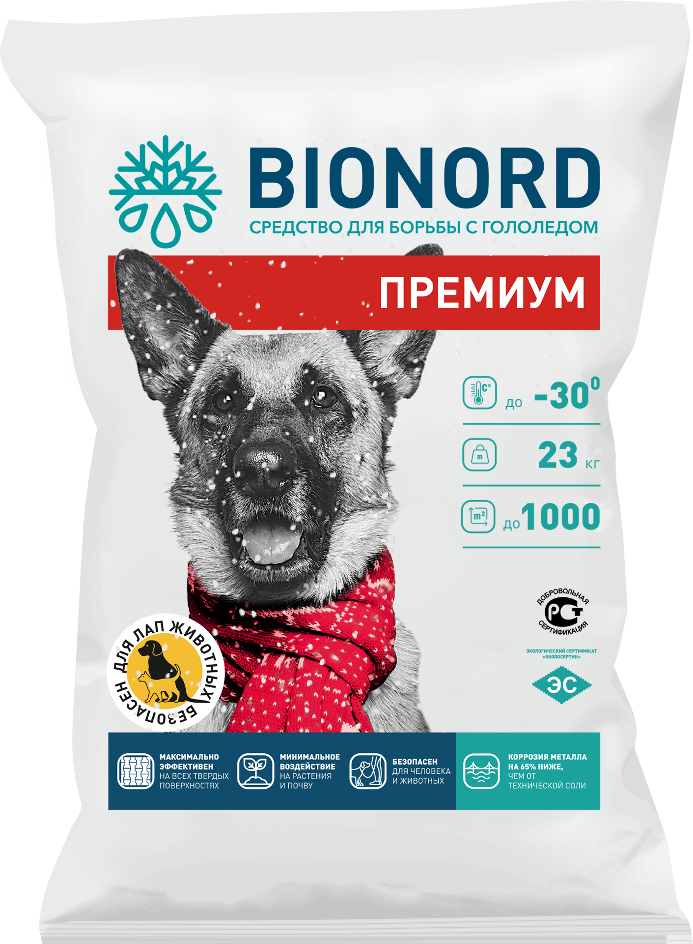 Противогололедный материал BIONORD ПРЕМИУМ -30С