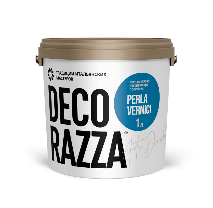 Лессировка перламутровая PERLA VERNICI, Argento, 1 л, Decorazza — купить для фасада