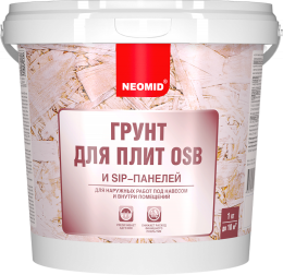 ГРУНТ ДЛЯ ПЛИТ OSB И SIP-ПАНЕЛЕЙ NEOMID, 14 кг, Неомид грунт для ОСБ