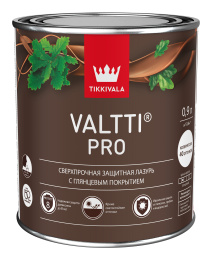 Сверхпрочная глянцевая лазурь VALTTI PRO Палисандр 2,7л Tikkivala: для фасада и для наружных работ