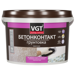 VGT Грунтовка акриловая Бетонконтакт ВД-АК-0301 ВГТ, 3 кг