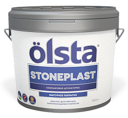 Фактурная штукатурка Stoneplast крупная фракция