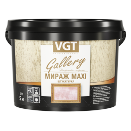 Мираж МАКСИ- декоративная штукатурка, Серебристо-белый, 5 кг, VGT — купить для внутренних работ