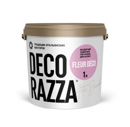 Декоративный лак FLEUR DECO RUBIN Decorazza, 1 л, Декораца Флер деко рубин