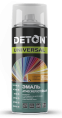Deton Аэрозоль Deton универсальная бытовая, Аэрозоль 520 мл, оттенок Белый глянцевый ral 9003, глянцевая для наружных работ