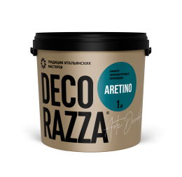 Декоративная краска ARETINO, Argento, 1 л, Decorazza, Декораца Аретино