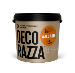 Декоративное покрытие с эффектом бетона WALL ARTE Decorazza 6 кг, защитно-декоративная, колеруемая для стен и потолков