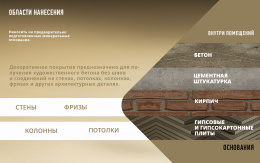 Декоративное покрытие с эффектом бетона WALL ARTE Decorazza 6 кг, защитно-декоративная, колеруемая для стен и потолков