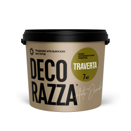 Декоративное покрытие TRAVERTA, 15 кг, — Decorazza для дизайн интерьеров, для внутренних работ
